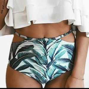 Boho bikini bottom w/ adjustable waist strap. New!